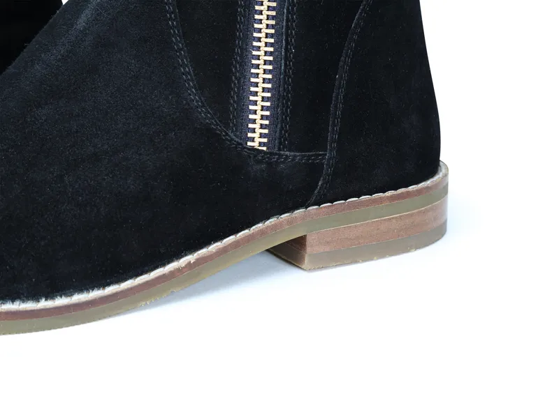 Shires Moretta Arabella Suede Boots Black-6